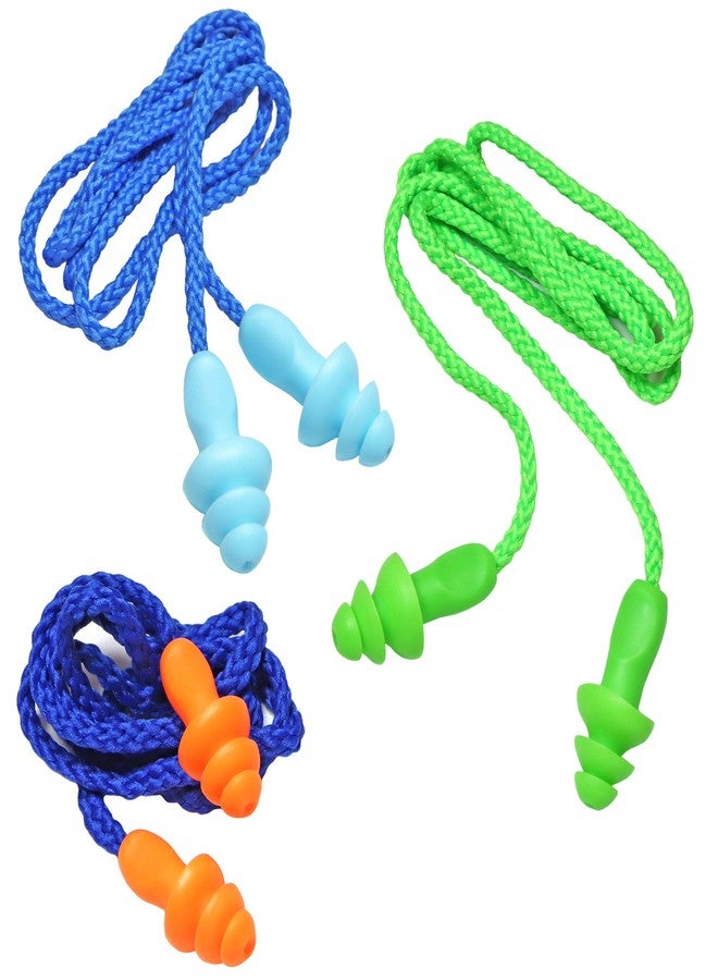 Millennial Essentials 12 Pairs Corded Ear Plugs Soft Silicone Reusable Earplugs Noise Cancelling for Hearing Protection, Sleeping (Combo 12) - Image 4